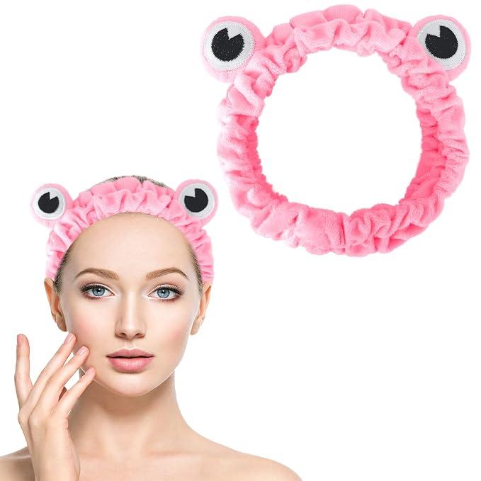 Jowmoy Rose Red Frog Eye Elastic Headband - Image 8