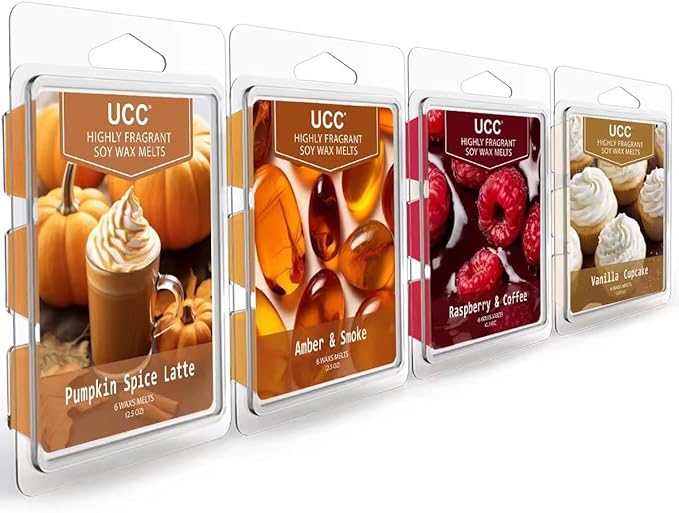 UCC Plant Based All Natural Wax Melts, Strong Fragrance, Long Lasting Premium by UCCHomeFragranceAccompany