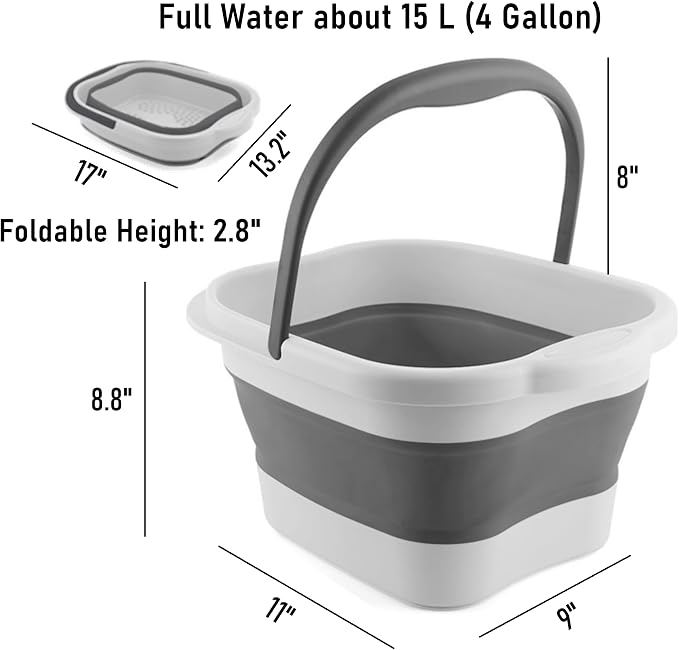 Collapsible Foot Bath Basin Soaker Tub - Image 2