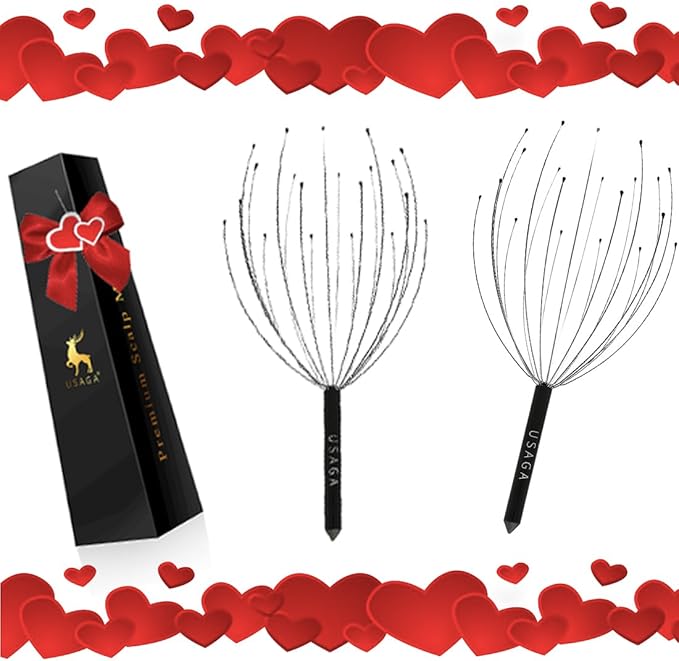USAGA Head Massager Scalp Massager 20 Fingers Head Scratcher, Stocking Stuffers - Image 5
