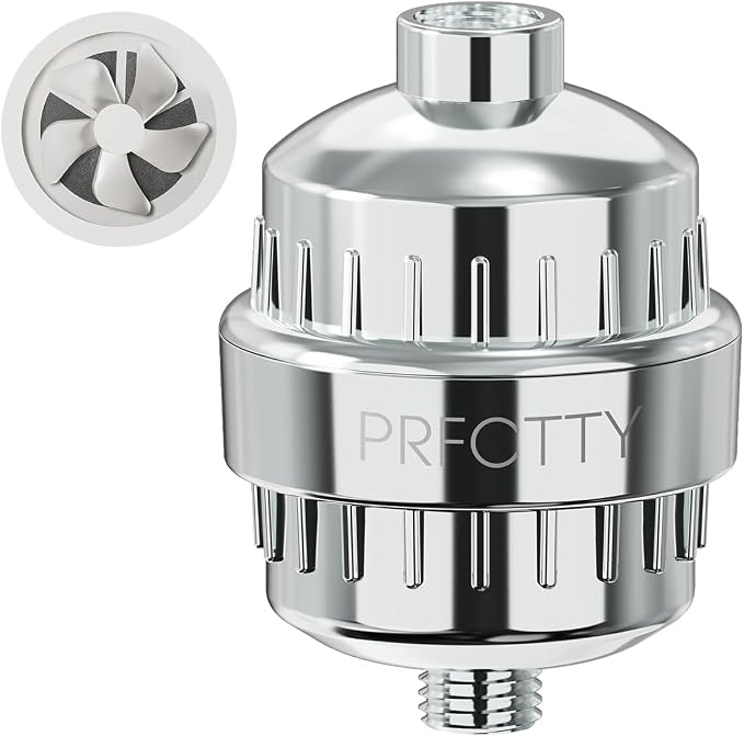 25-Stage Shower Filter prevents scale buildup, Revitalize Hair Skin & Nails by CraftedtoPerfection