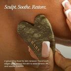 BARE BOTANICS Jade Gua Sha Facial Tool | Authentic Jade Stone - Image 2