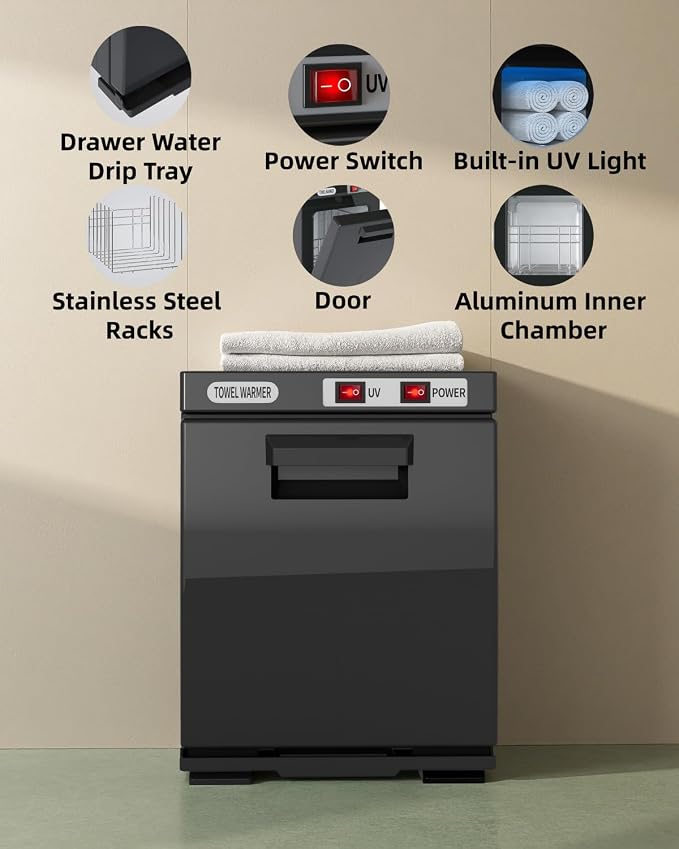 Towel Warmer, Hot Towel Warmers Spa, 5L Mini Towel Warmer, Small Towel Warmer - Image 6