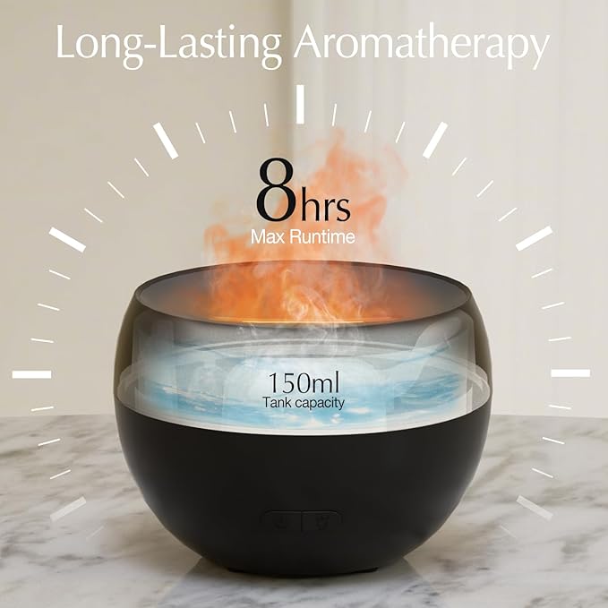 SALKING 2 Pack Flame Essential Oil Diffusers - Image 3