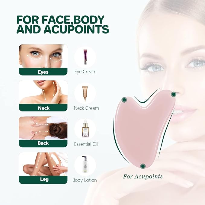 Gua Sha Facial Tools Face Roller - Image 3