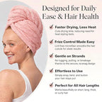 Luxury Microfiber Hair Towel Wrap - Image 4
