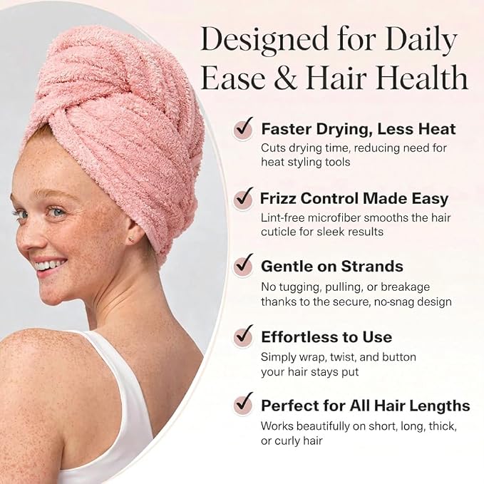 Luxury Microfiber Hair Towel Wrap - Image 4