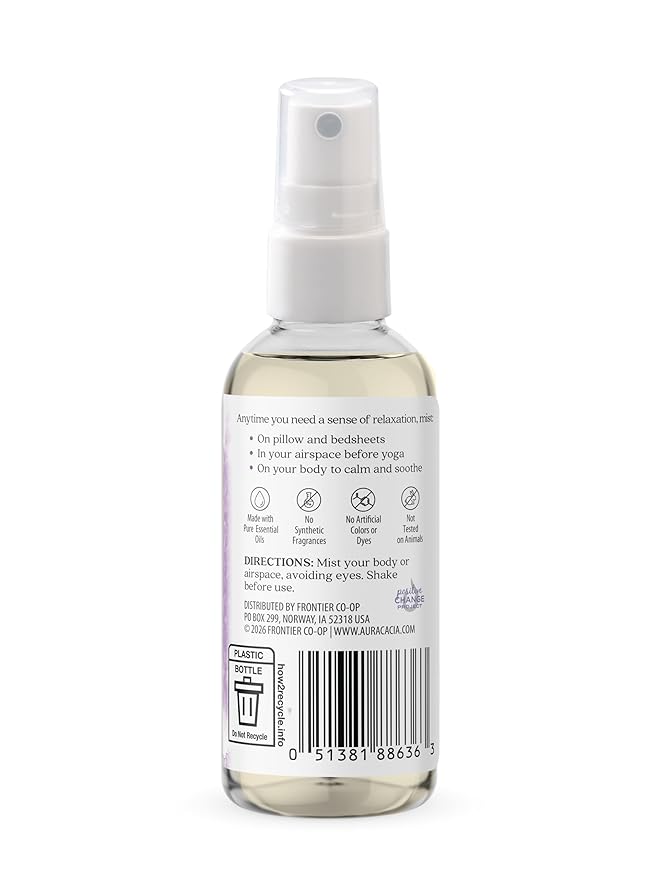 Aura Cacia Relaxing Lavender Aromatherapy Mist, Lavender Pure Essential Oils - Image 3