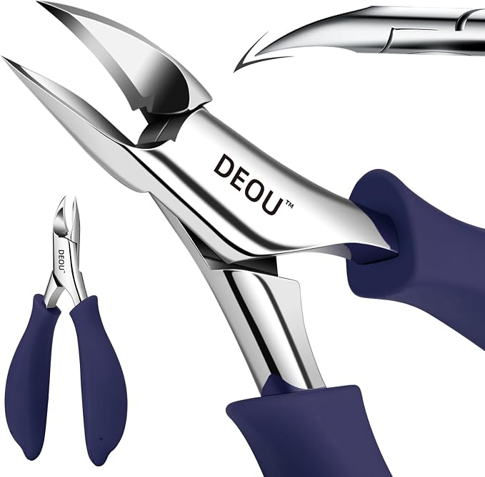 DEOU Professional Stainless Steel Podiatrist Nail Clippers, Heavy Duty Manicure by DEOU