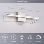 LED Brushed Nickel Vanity Lights - Image 5