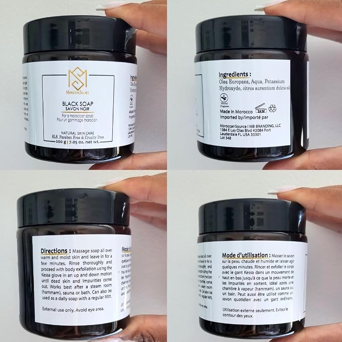 MS Moroccan Black Soap with Orange Blossom - Image 6