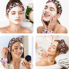 Tetizo Spa Headbands for Washing Face Wristband Set Sponge Makeup Skincare - Image 3