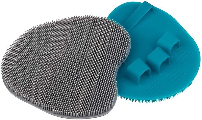 2 Pack Soft Silicone Shower Brush, Body & Face & Short Hair Wash, Bath - Image 9