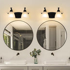 Bathroom Light Fixtures, Matte Black Vanity Lights - Image 5