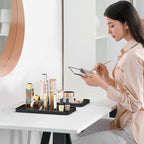 Weenson Bathroom Vanity Trays for Countertop Toiletries Decor Candle Perfume - Image 4