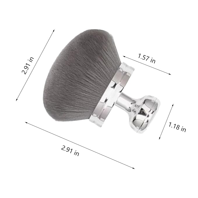 Body Makeup Brush Extra Large Oval Self Tanning Brush Multipurpose 74mm - Image 2