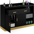 Salon Storage Cabinet Barber Station, Free Standing Hair Styling Station by HolaiNail