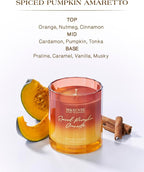 M&SENSE Spiced Pumpkin Fall Scented Candles Natural Soy Wax Non Toxic, 10.6oz - Image 2