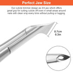 CGBE Cuticle Trimmer, 3/4 Jaw Extremely Sharp Cuticle Nippers, Professional - Image 6