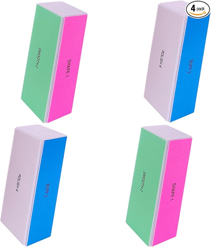 4 Way Nail Buffer Block, Nail Shine Buffers Blocks Files by HomeyEra