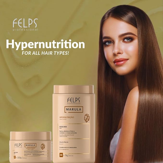 Felps Professional Marula Hyper-Nourishing Treatment Mask - 1KG | Deep - Image 5