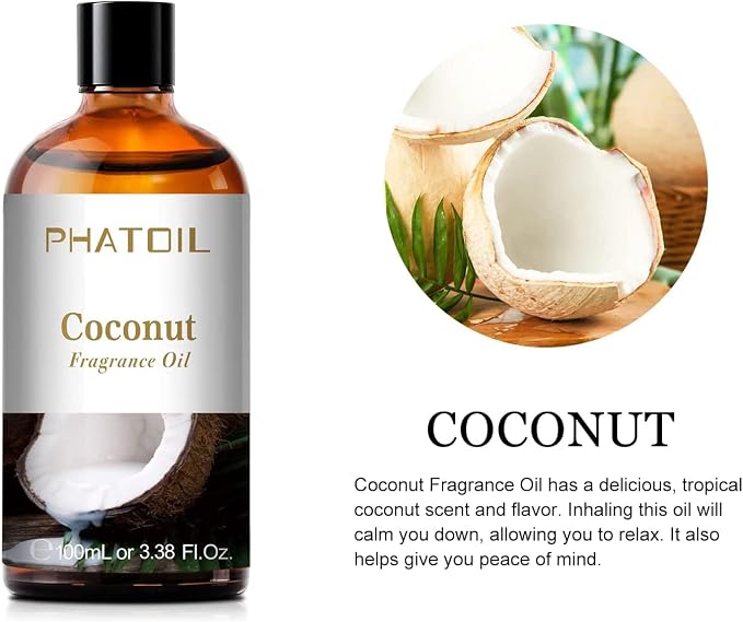 PHATOIL 3.38FL.OZ Coconut Fragrance Oils - Image 2