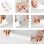 Koville Marble Rolling Pin, Non-Stick African Stone Polished Dough Roller - Image 9