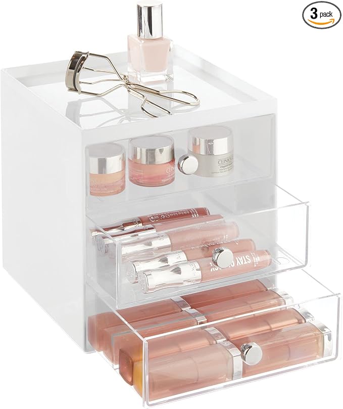 mDesign Makeup Organizer Storage Station Cube by mDesign