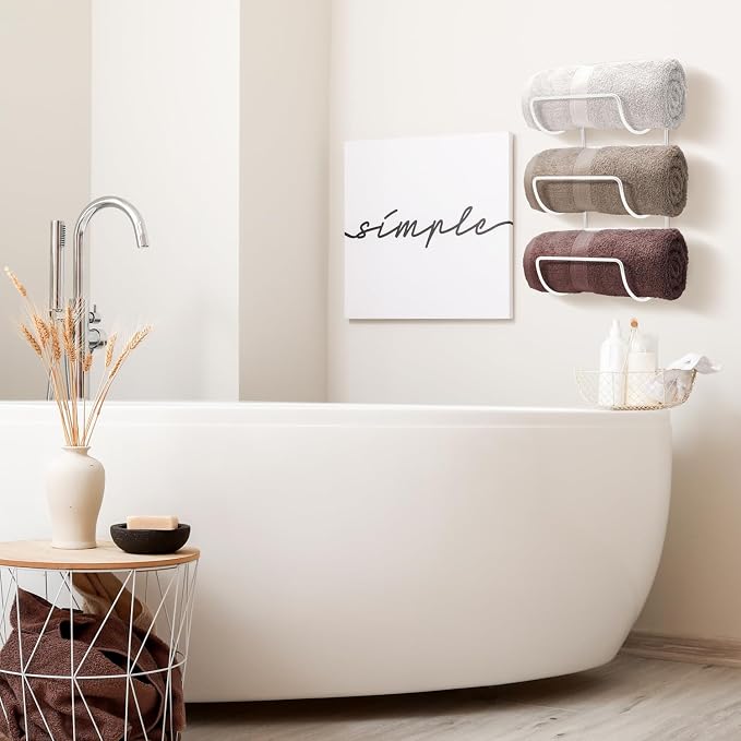 Sorbus Towel Holder for Bathroom Wall - Image 4