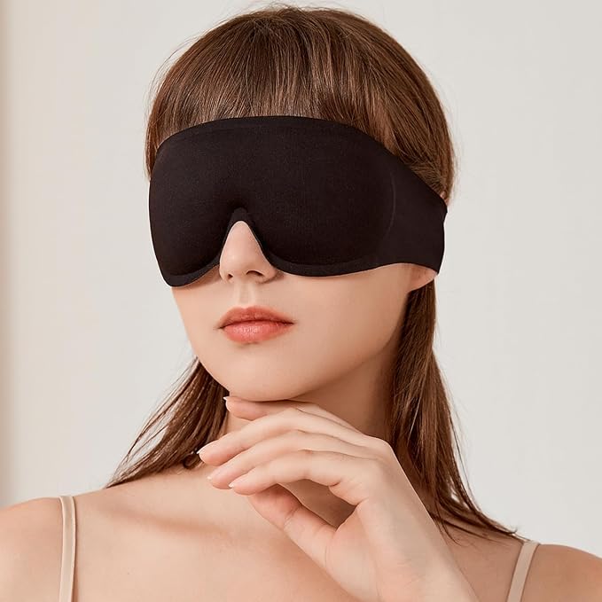 Minimalist Design Eye Sleep Mask, Non-Adjustable and Comfortable Headband Over - Image 2
