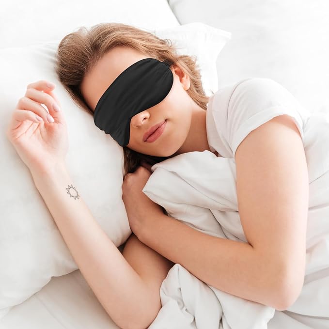 2 Pack Sleep Mask Silk Eye Mask Cover - Image 4
