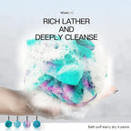 Loofah Sponge Bath Sponge for Women Men 4 Pack - Image 2