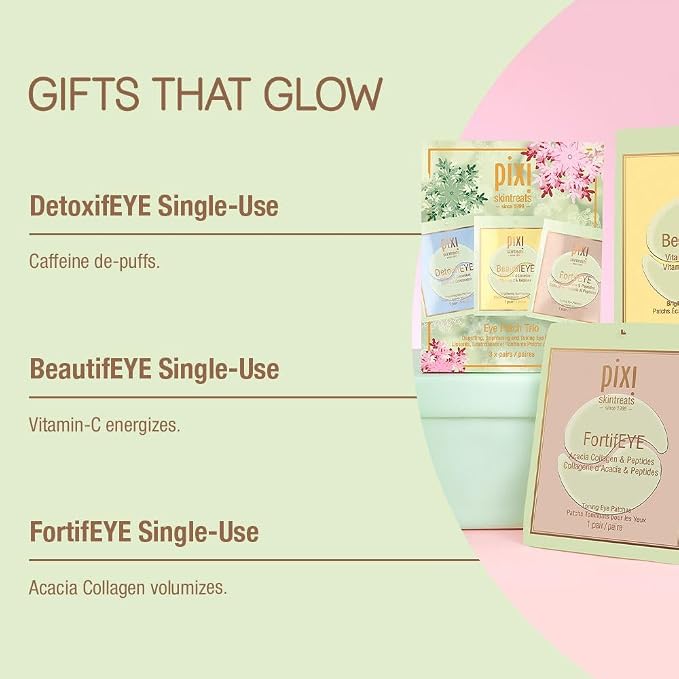Pixi Beauty Holiday Eye Patch Trio | 3 Single Use Eye Patches - Image 4
