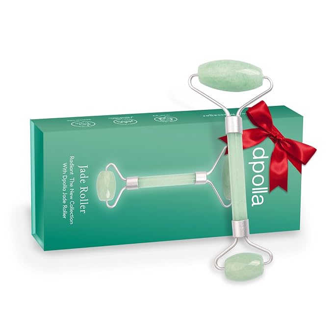 Jade Roller for Face Dpolla Dual-Sided Facial Massager by Dpolla