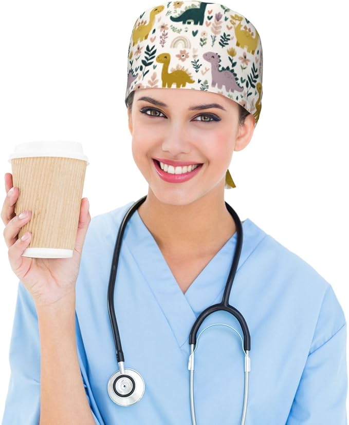 Alligator Ice Cream Working Cap, Scrub Cap - Image 6