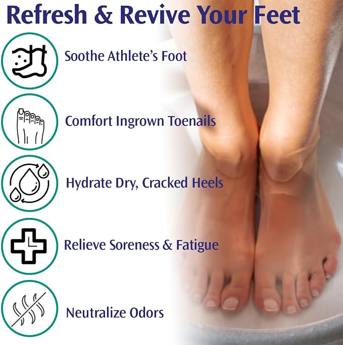PediFix Soaking Crystals Foot Bath – 6 Packets – Therapeutic Foot Soak - Image 7