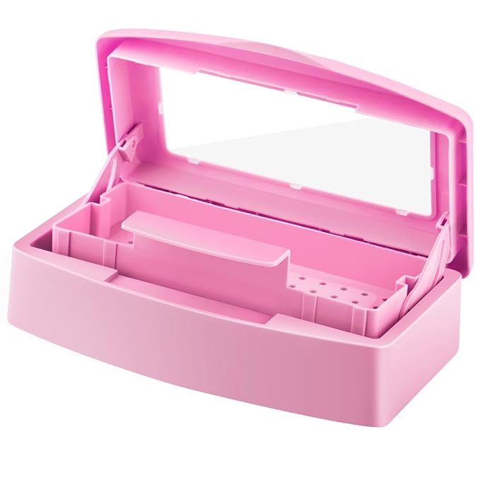 Gusnilo Nail Tool Sterilizer Box Disinfectant Jar Plastic Disinfectant by Gusnilo