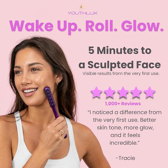 Radiance Roller – Germanium Stone Facial Massage Tool/Wand Face Roller - Image 5