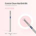 MelodySusie 2mm Barrel Shape Cuticle Clean Nail Drill Bit 3/32'', Professional - Image 4