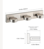 3-Light Bathroom Vanity Light, Brushed Nickel Bathroom Light Fixtures Over - Image 6