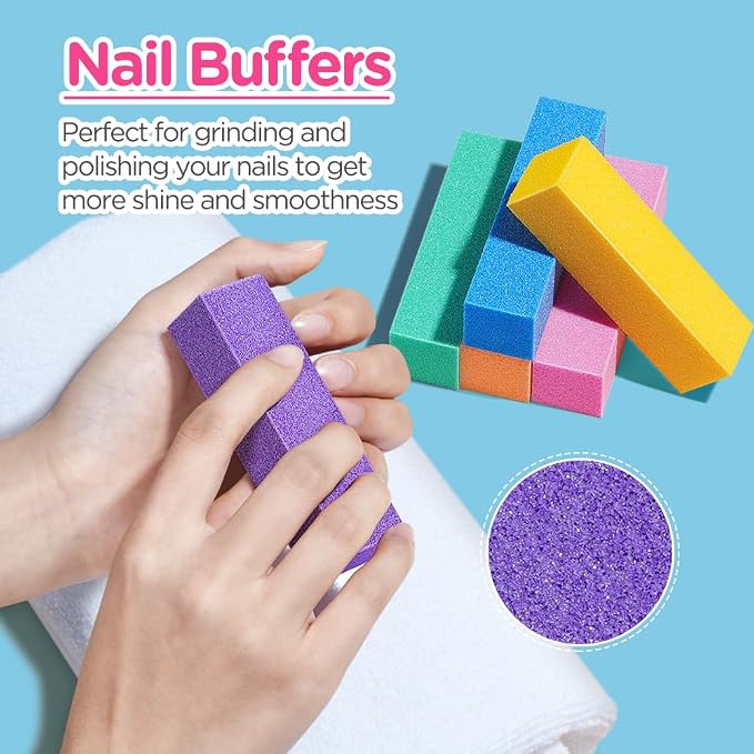 TsMADDTs Nail Buffers and Files, Professional Manicure Tools Kit, Nail Care - Image 6
