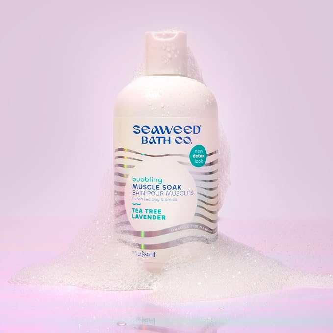 Seaweed Bath Co. Bubbling Muscle Soak, Tea Tree Lavender Scent, 12 Ounce - Image 6