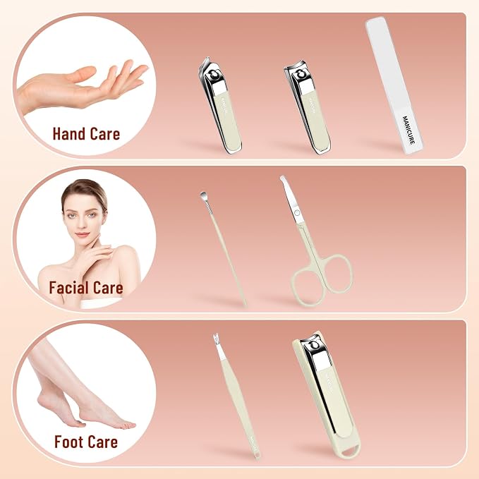 Nail Clipper Set for Men and Women, Stainless Steel Fingernail Clipper - Image 4