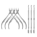 6Pcs Cuticle Clipper with Cuticle Pusher Set, Professional Stainless Steel Dead by Unknown