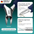 DEOU Professional Stainless Steel Podiatrist Nail Clippers, Heavy Duty Manicure - Image 3