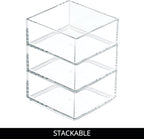 iDesign Clarity Plastic Drawer Organizer, Storage Container - Image 4