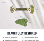 Gua Sha Massage Tool Jade Roller Skin Care Kit by Branfit, 100% Natural Jade - Image 2