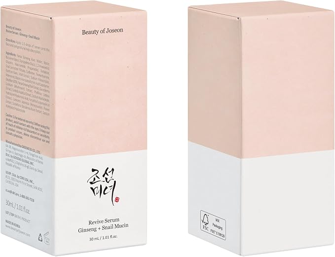 Beauty of Joseon Revive Snail Mucin Ginseng Serum Hydrating Peptide Facial - Image 8