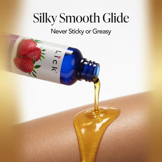 Lick Strawberry Flavored Massage Oil - Image 6