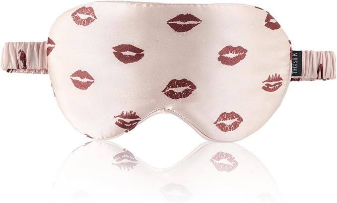THXSILK Sleep Mask 100% 19 Momme Pure Mulberry Silk Super Smooth Cooling by THXSILK